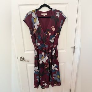 Loft faux wrap dress